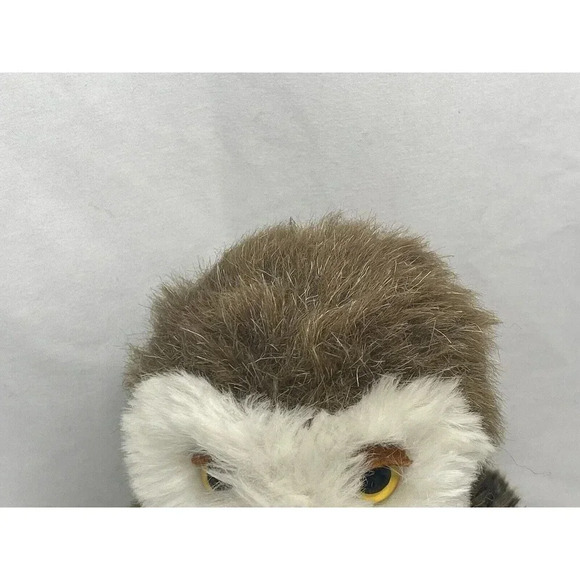 Vintage  Dakin Brown Spotted Owl Plush Bean Filled 8”Stuffed Animal Toy 1980 - Picture 9 of 13